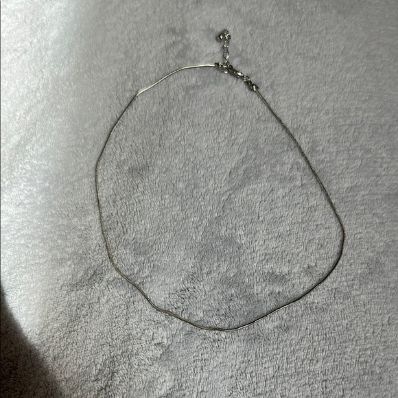 Simple Silver Necklace 16”-18” - Picture 1 of 2